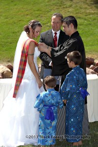 glen eyrie castle wedding ceremony