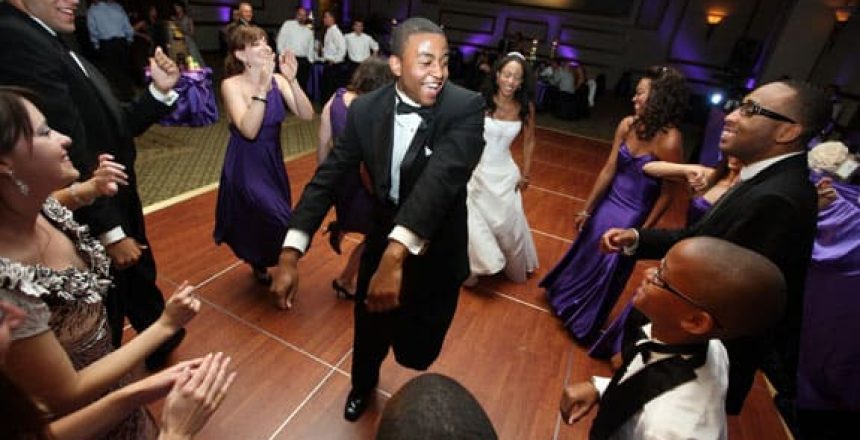 wedding reception dancing